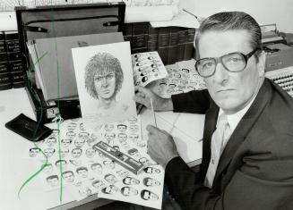 Jim Majury: Metro police inspector with his drawing of the suspect in a brutal rape in High Park