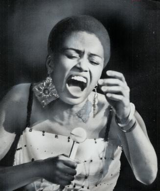 Miriam Makeba, performing at the O'Keefe Centre, learned the exotic rhythms of her ancestral Swazi, Xosa and Zulu tribes from her parents in South Aftica