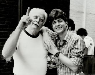 Co-stars: Chris Makepeace (right) stars with veteran actor Art Carney in Undergraduates