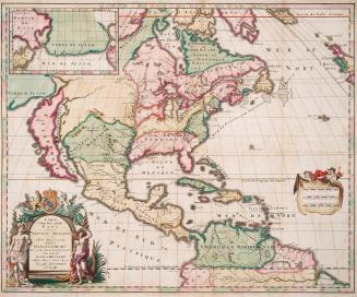 Carte d'un tres grand pays entre le Nouveau Mexique et la Mer Glaciale