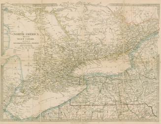 North America sheet III West Canada with parts of New York,  Pennsylvania and Michigan