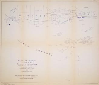 Plan of islands in front of the townships of Striker & Long north channel of Lake Huron District of Algoma