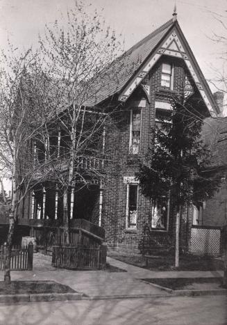Abraham H. Elliott, house, Ontario St., west side, between Wellesley & Howard Sts. (opp. St. James Ave.). Toronto, Ont.