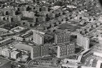 Massive public housing projects in big cities, like Toronto's Regent Park (above) were criticized