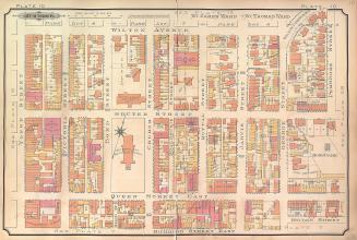 Atlas of the city of Toronto and vicinity from special survey founded on registered plans and showing all building and lot numbers.