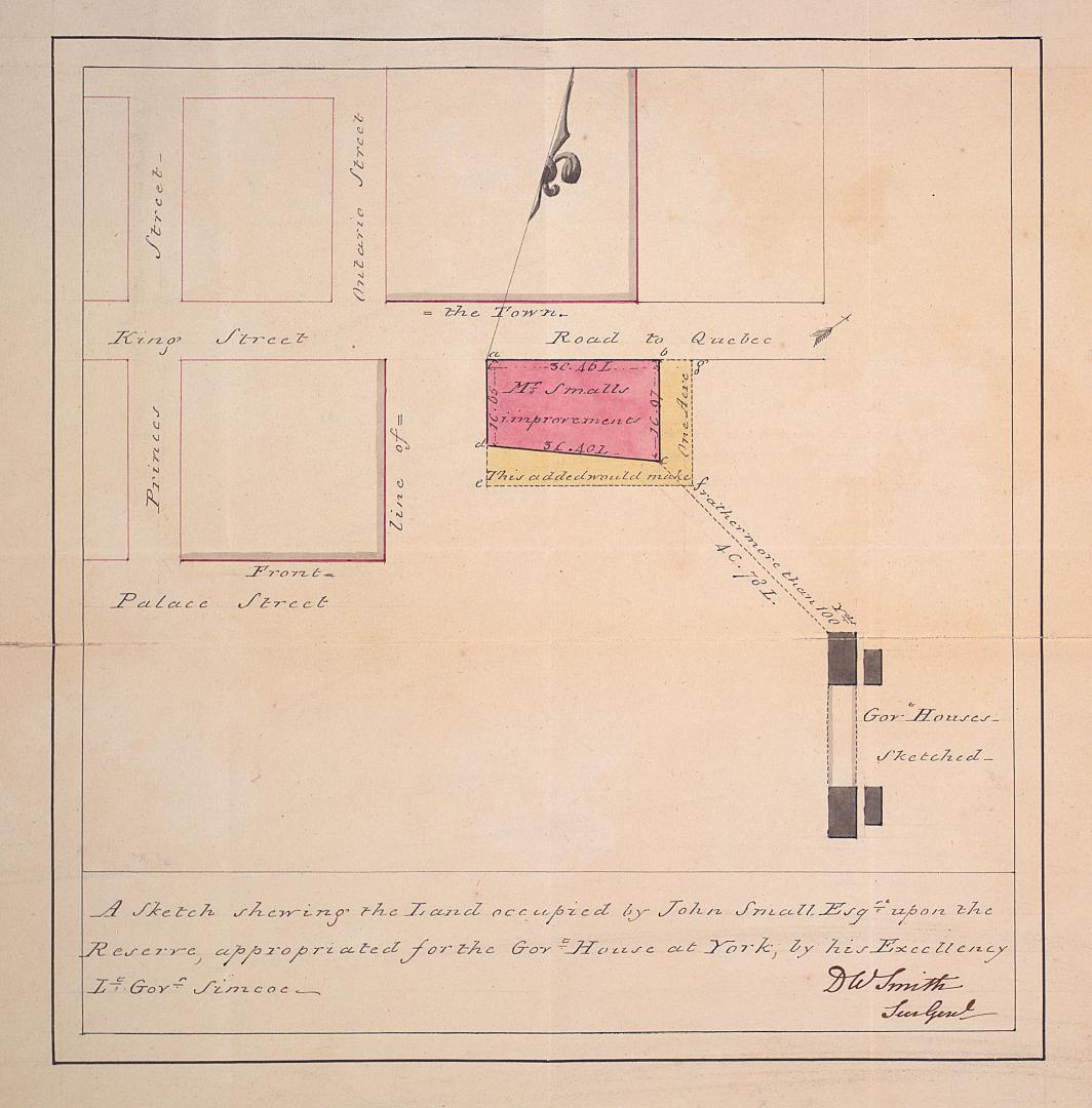 A sketch shewing the land occupied by John Small Esqr