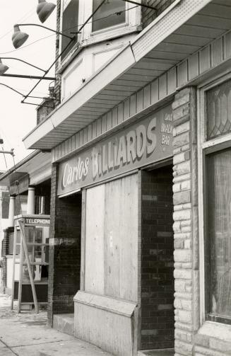 Carlos Billiards, Lansdowne Avenue, west side, between College Street and Lumbervale Avenue, Toronto, Ont.
