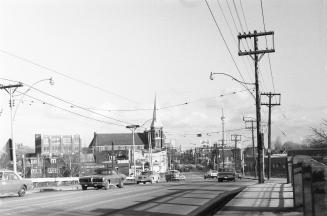 Dundas Street West, looking east of CPR tracks to St. Clarens Avenue, Toronto, Ont.