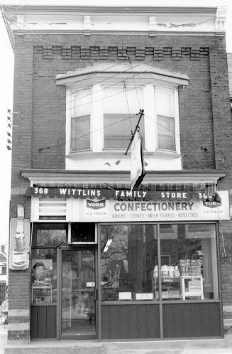 Wittlins Family Store, Brock Avenue, west side, between  College Street and Bloor Street West, Toronto, Ont.