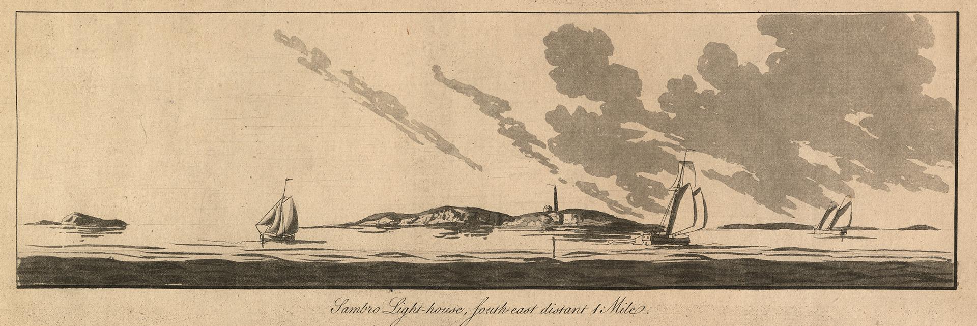 Sambro Light-house, South-east Distant 1 Mile (Sambro Island, Nova Scotia)