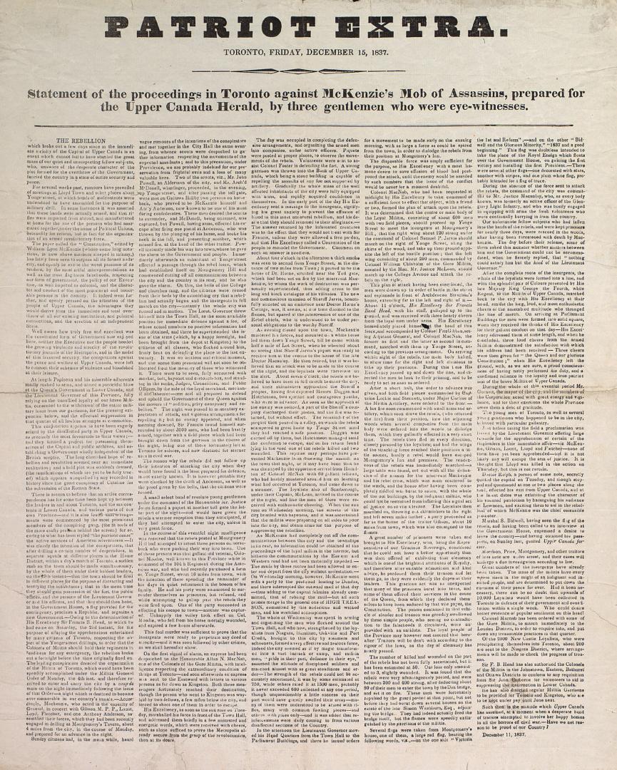 1837. Statement of proceedings