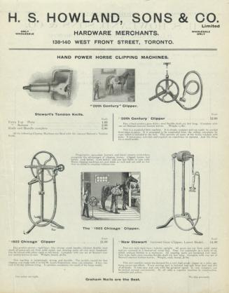 Hand powered horse clipping machines