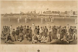 Gentlemen of England vs Toronto Cricket Club; Match, 2-4 September 1872, at Toronto Cricket Club grounds, north side College St., east of St. George St., Toronto, Ont.