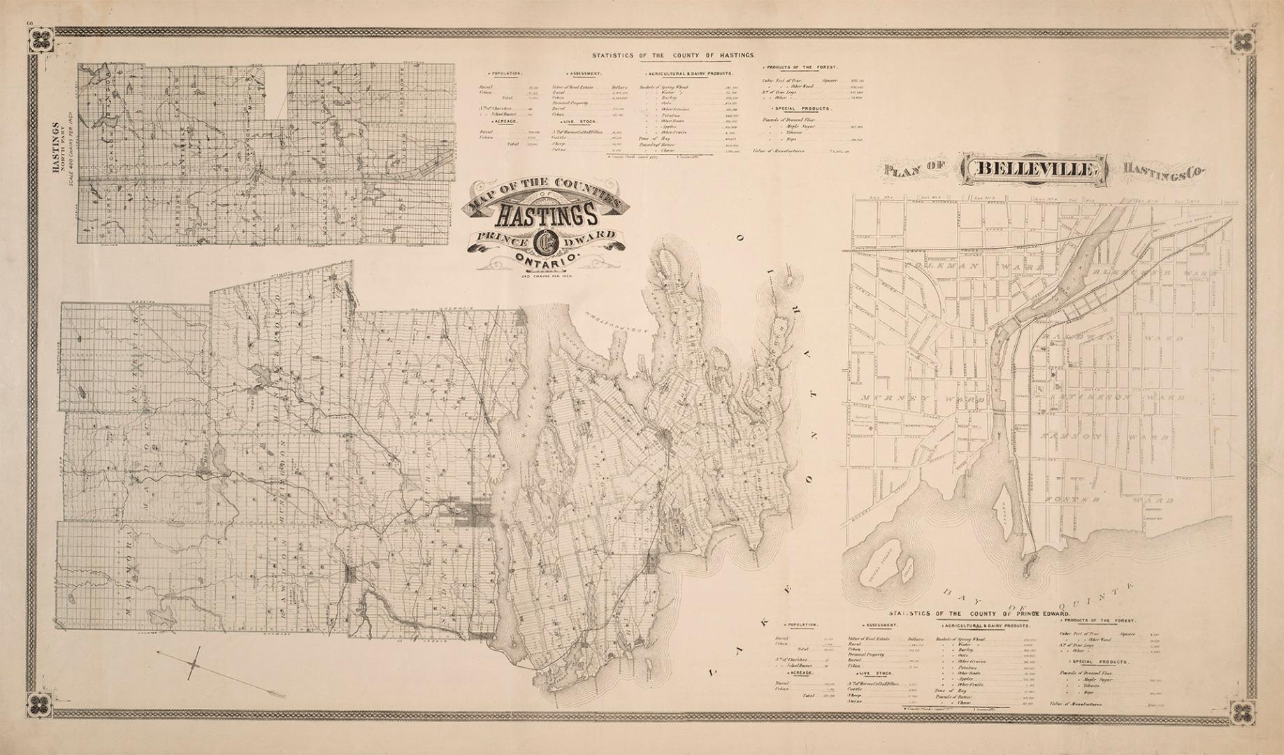 Map of the County of Hastings