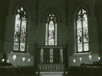 St. Alban-the-Martyr Anglican Church, interior, Howland Avenue, northwest corner of Barton Avenue, Toronto, Ontario.