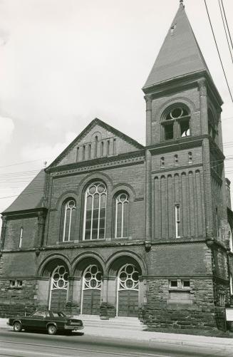 Portuguese Seventh-Day Adventist Church, originally College Street Baptist Church, College Street, northwest comer of Palmerston Boulevard, Toronto, Ontario