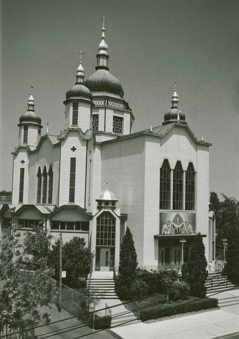 St. Mary's Ukrainian Catholic Church, Leeds Street, northwest corner of Roblocke Avenue, Toronto, Ontario.