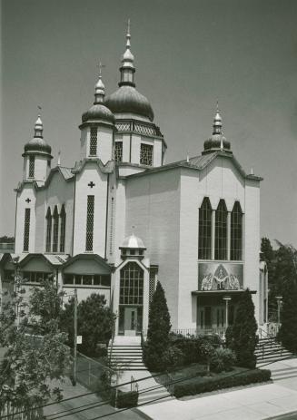 St. Mary's Ukrainian Catholic Church, Leeds Street, northwest corner of Roblocke Avenue, Toronto, Ontario.