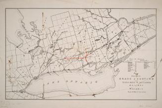 Map shewing the Grand Junction and Toronto & Ottawa Railway