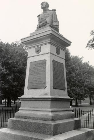 War of 1812 monument, Victoria Memorial Square, Wellington Street West, southwest corner of Portland Street, Toronto, Ontario.