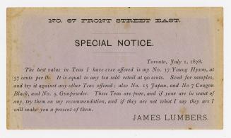 67 Front Street East, Special Notice