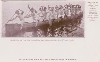 The Hiawatha War Crew of the Toronto Island Aquatic Association, Champions of Western Canada.