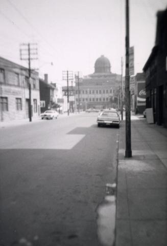 Ossington Avenue, looking south from north of Queen Street West, Toronto, Ontario.