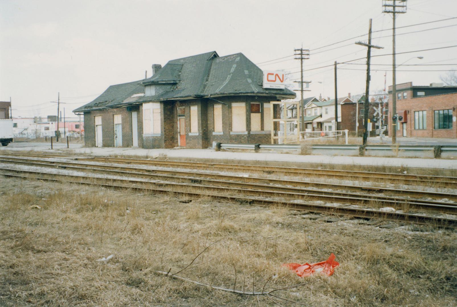 West Toronto Railway Station (Canadian National Railway), Old Weston Road, west side, south of Davenport Road, Toronto, Ontario