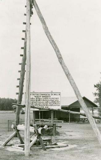 Spring-pole rig at Oil Springs, Ontario