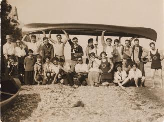 Balmy Beach Canoe Club members at Balmy Beach, Toronto, Ontario