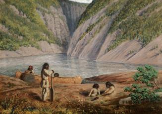 Domenique, Montagnais Chief, and Family (RiviÃ¨re Moisie, Labrador Peninsula Expedition, Quebec, 1861)