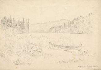 Foot of the Moisie Rapids, Labrador Peninsula Expedition, 1861
