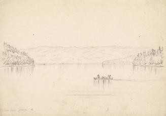 First lake, Cold-Water River [Rivière à l'Eau Dorée], Labrador Peninsula expedition, 1861