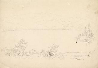 Second lake, Cold-Water River [Rivière à l'Eau Dorée], Labrador Peninsula expedition, 1861