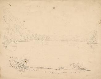 Fourth lake, Cold-Water River [Rivière à l'Eau Dorée], Labrador Peninsula expedition, 1861