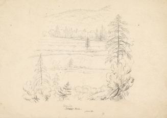 Gneiss rocks, Cold-Water River [Rivière à l'Eau Dorée], Labrador Peninsula expedition, 1861
