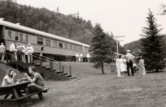 Passengers, Agawa Canyon Tour Train. Agawa Canyon, Ontario