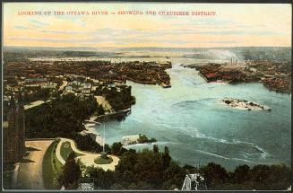 Looking up the Ottawa River - Showing the Chaudiere District