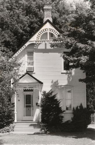 White frame house at 71 Church St., Pickering Village, Ajax, Ontario