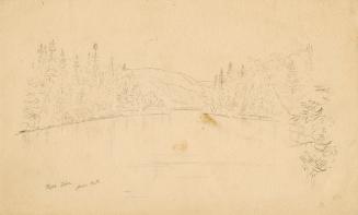 Fifth lake, Cold-Water River [Rivière à l'Eau Dorée], Labrador Peninsula expedition, 1861