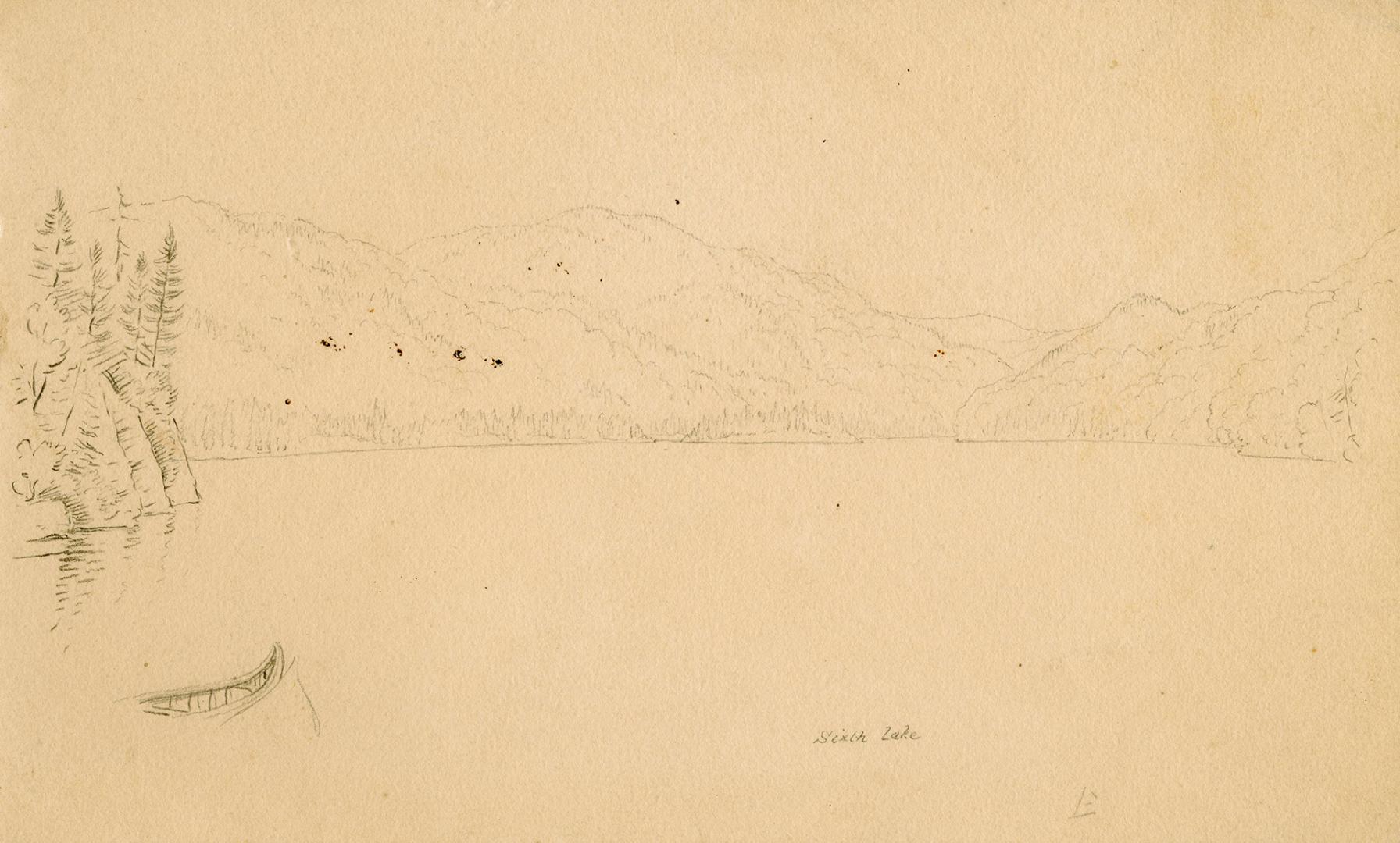 Sixth lake [Lac Gagné?], Labrador Peninsula expedition, 1861