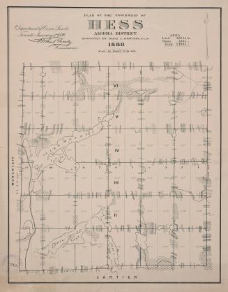 Plan of the township of Hess, Algoma District