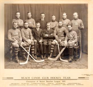 Beach Canoe Club Hockey Team; champions of Senior Beaches League, 1913