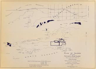 Plan of islands between Cutler & Aird Island also islands south west of Aird Island north channel of Lake Huron District of Algoma