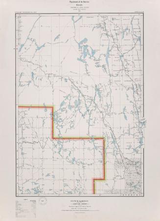 Ontario Cartier sheet portions of Algoma, Sudbury Districts