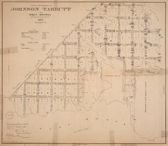 Plan of the townships of Johnson Tarbutt and Tarbutt Additional