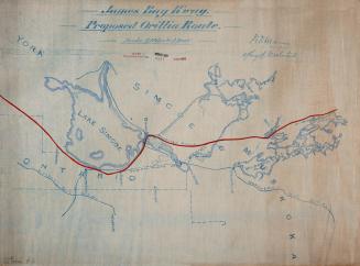 James Bay Railway. Proposed Orillia Route.