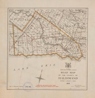 Road map of the County of Haldimand
