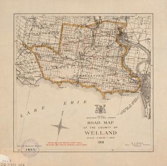 Road map of the County of Welland