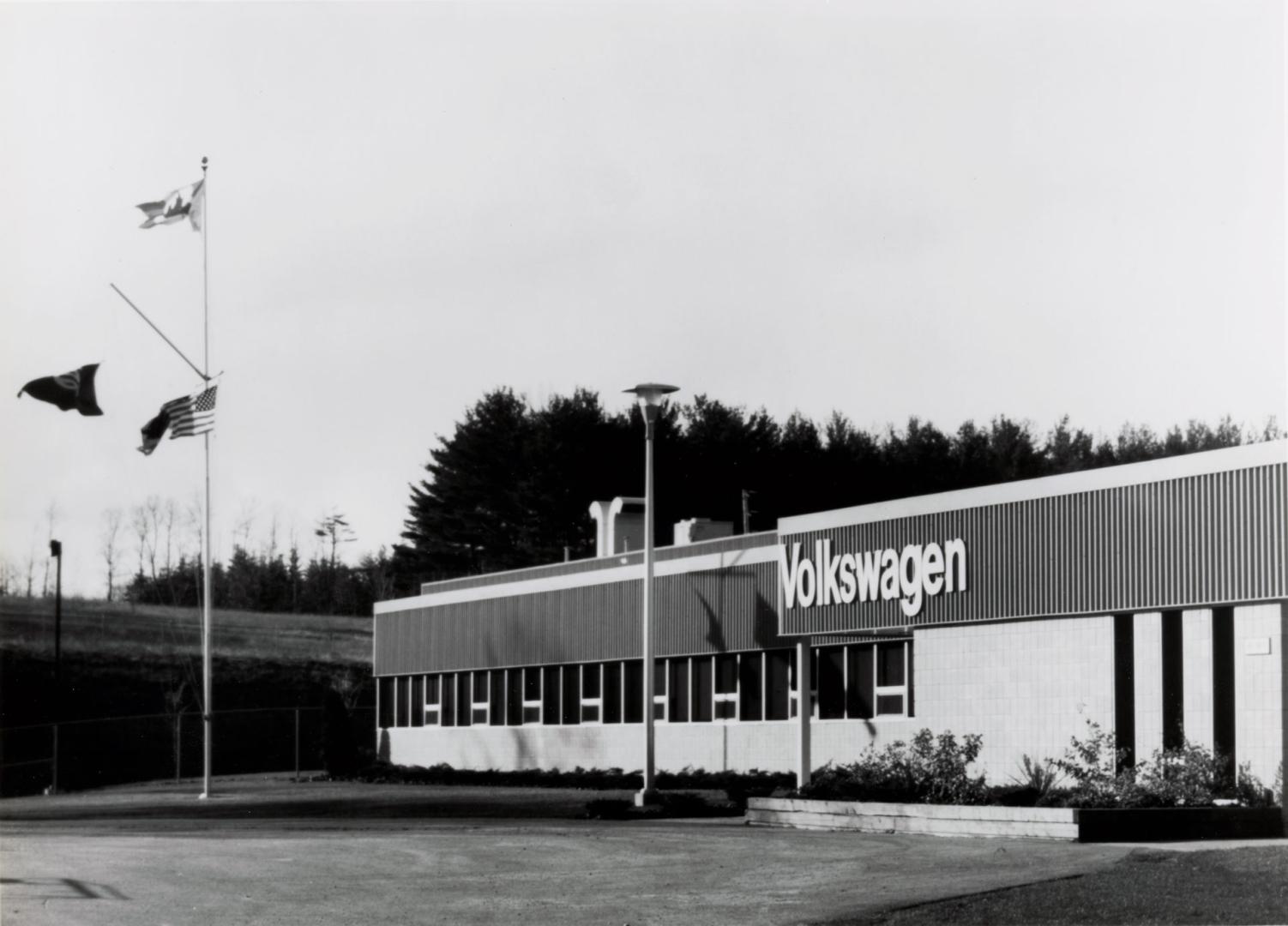 Entrance to Volkswagen Canada's component plant, Barrie, Ontario